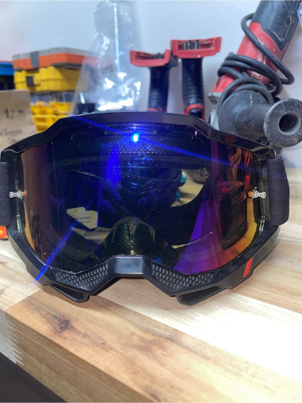 “100” Gogs Black/Purp